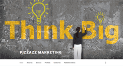 Desktop Screenshot of pizzazzmarketing.com